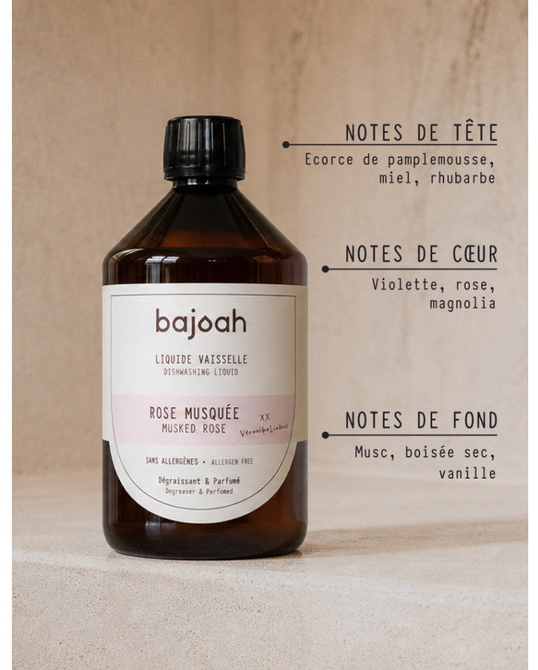 Liquide Vaisselle Rose Musquée — Dégraissant & Parfumé